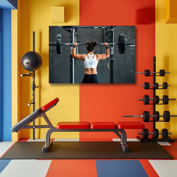 Woman and a Barbell