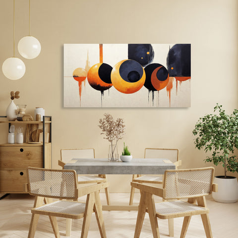 Orange Spheres, Abstract Composition