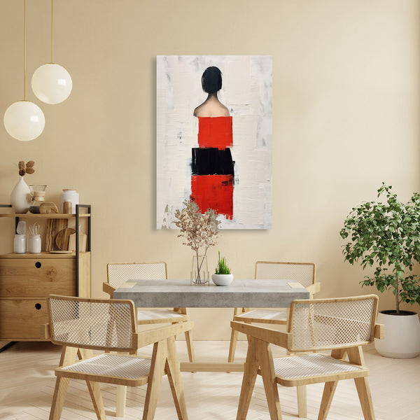 Abstract Woman in Red