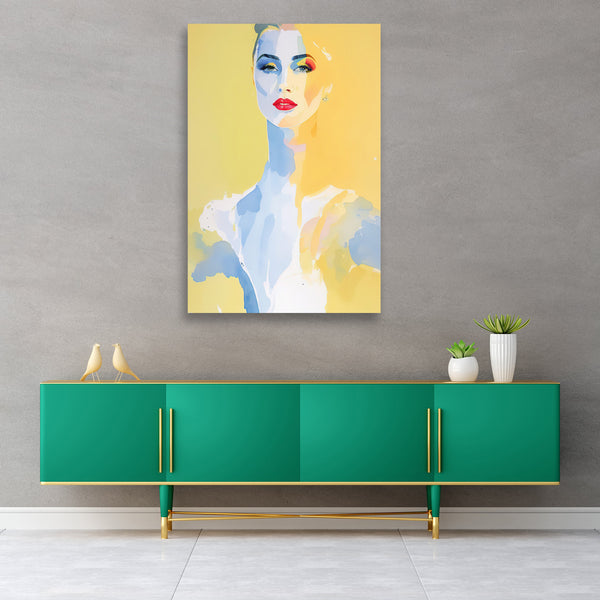 Blurry Yellow, Woman Portrait