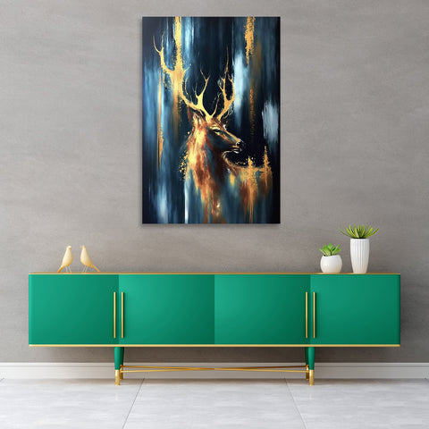Deer, Abstract Digital Painting