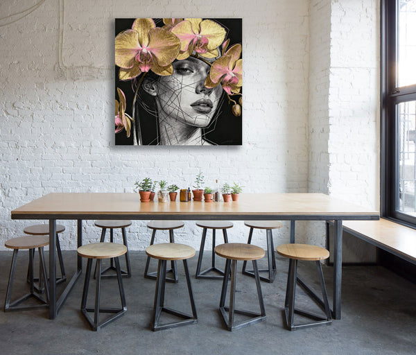 Portrait with Orchid