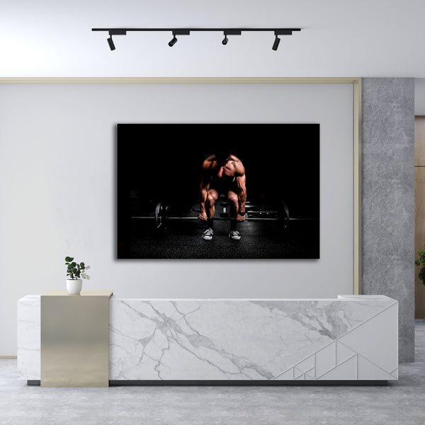 Man in Gym, Extra-large Photography