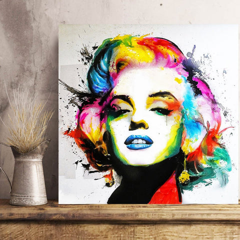 Marilyn Monroe, Abstract Multi-color Portrait
