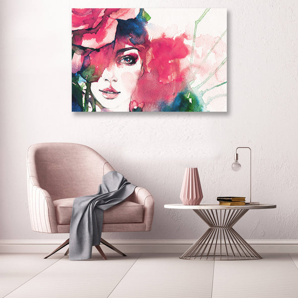 Abstract Girl Portrait, Painting