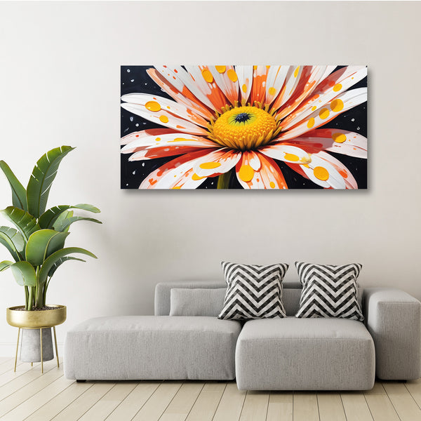 Multicolor Flower in Kusama Style