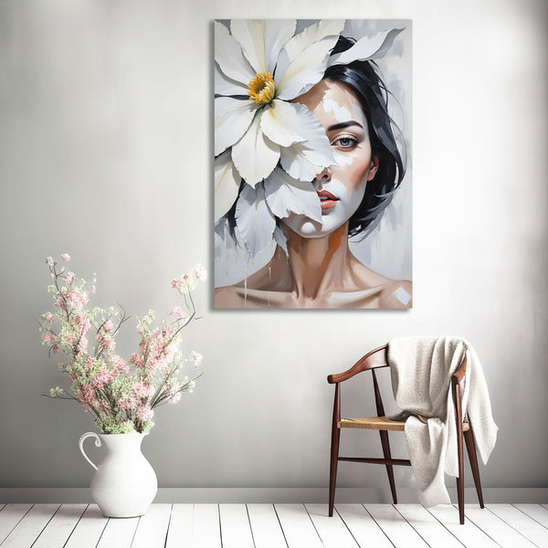 White Flower, Portrait