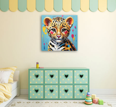 Baby Leopard, Kusama Inspired Art