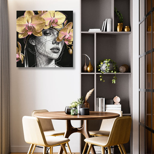 Portrait with Orchid