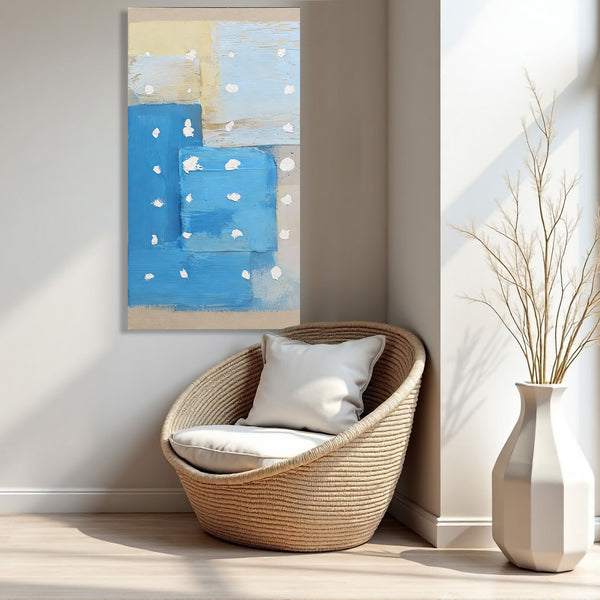 Behind Blue, Abstract Painting