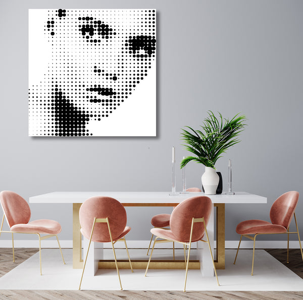 Just Dots – Woman Portrait, Digital Art