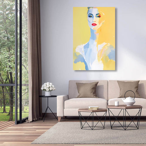 Blurry Yellow, Woman Portrait