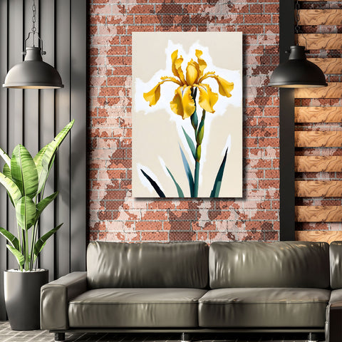 Yellow Iris (Abstract Flower Collection)