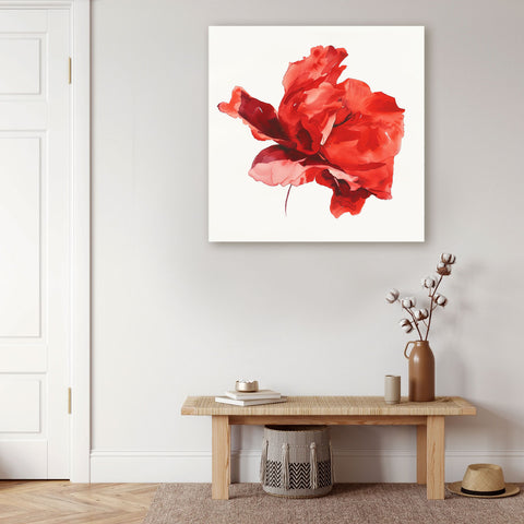 Abstract Watercolor Flower, Close Up
