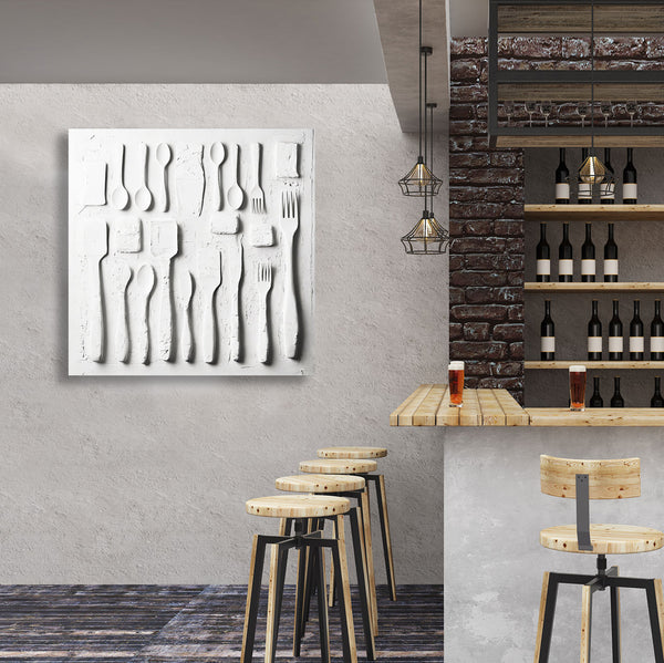 White Plaster Culinary Still