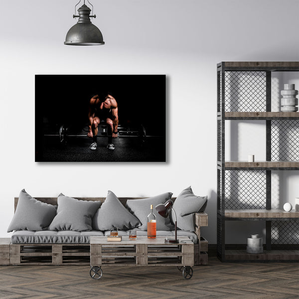 Man in Gym, Extra-large Photography