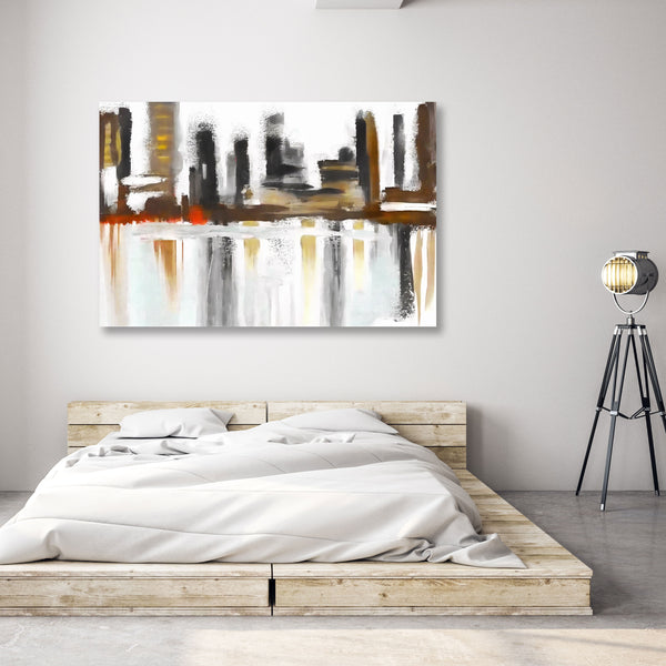 Abstract Watercolor Cityscape