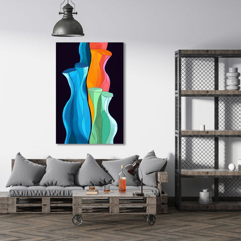 Abstract Multicolor Pipes