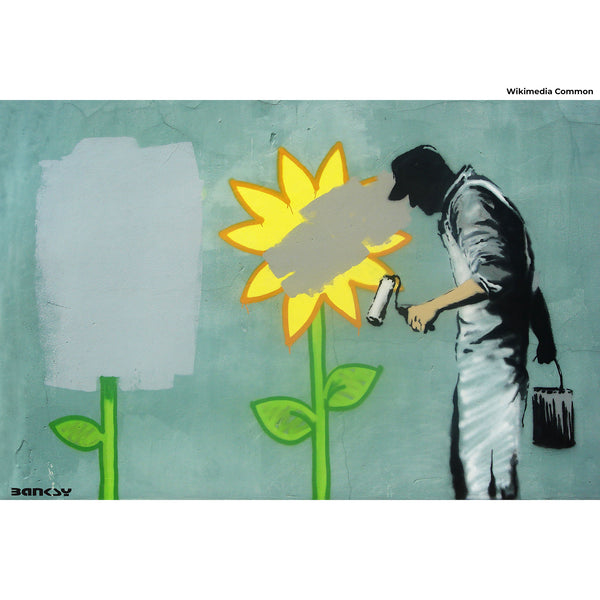 Banksy Graffiti Removal, Street Art (Horizontal)