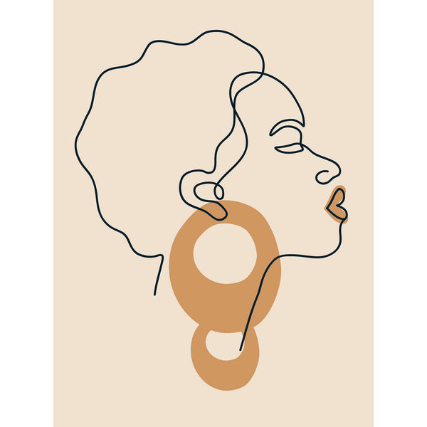 Elegant Afro Women Portraits, ART Set of 2