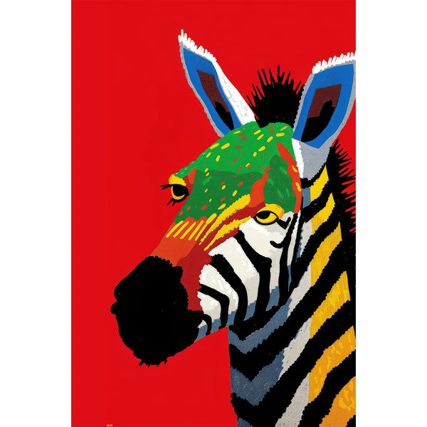 Multicolor Zebra Art, SET