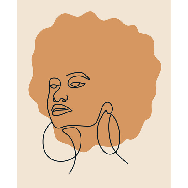 Elegant Afro Women Portraits, Digital Art