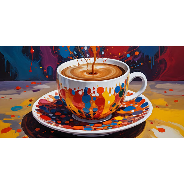 Coffee Cup in Kusama Style