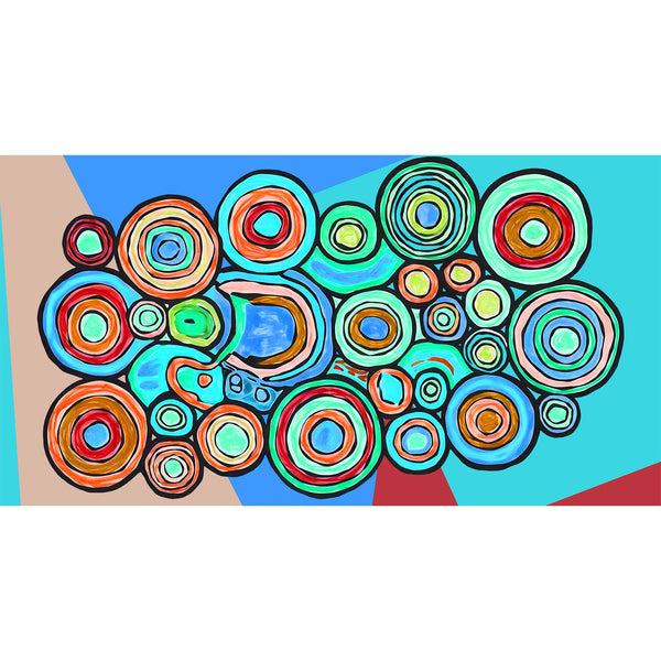Abstract Multicolor Circles