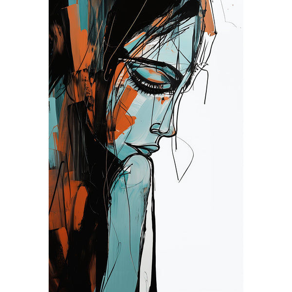 Abstract Woman Portrait, Digital Art