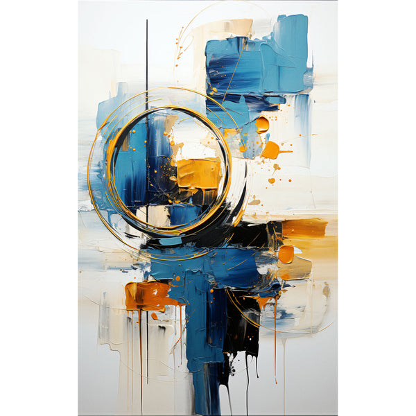 Abstract View – Gold & Blue