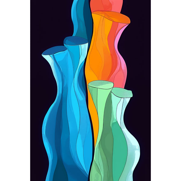 Abstract Multicolor Pipes
