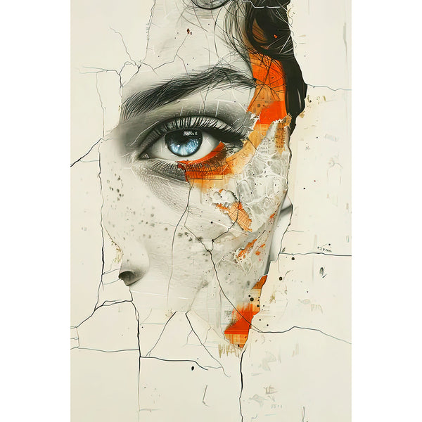 Abstract Woman Face, Digital Art