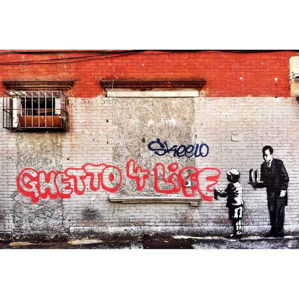 Banksy, Ghetto 4 Life, Graffiti