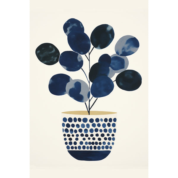 Blue Flower, Mid-century Art