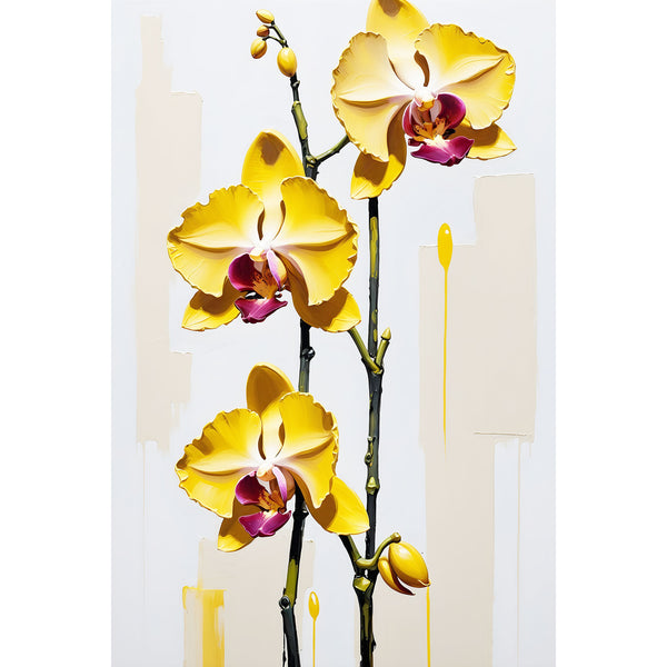 Yellow Orchid (Abstract Flower Collection)