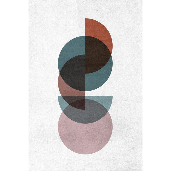 Senseless Vertical, Abstract Shapes Composition