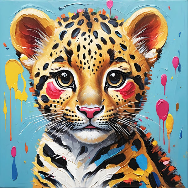 Baby Leopard, Kusama Inspired Art