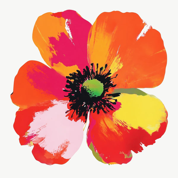 Multicolor Flower Close Up