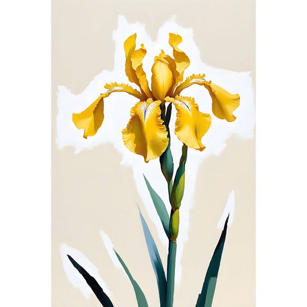 Yellow Iris (Abstract Flower Collection)