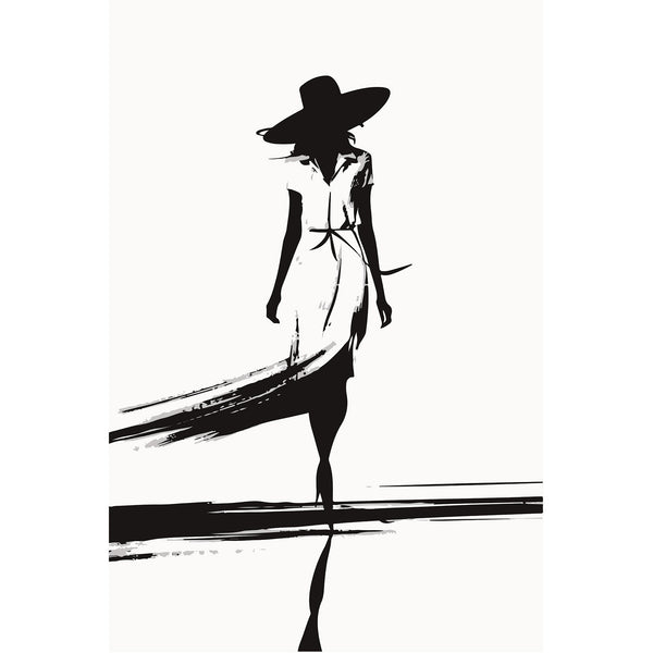 Woman, Black/White Sketch