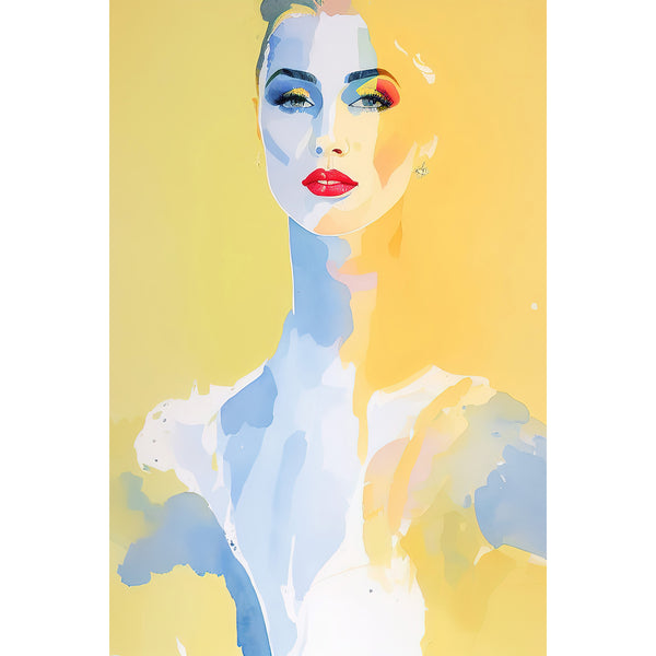 Blurry Yellow, Woman Portrait