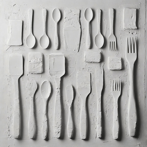 White Plaster Culinary Still
