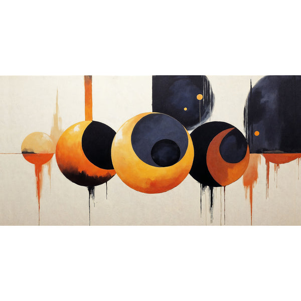 Orange Spheres, Abstract Composition
