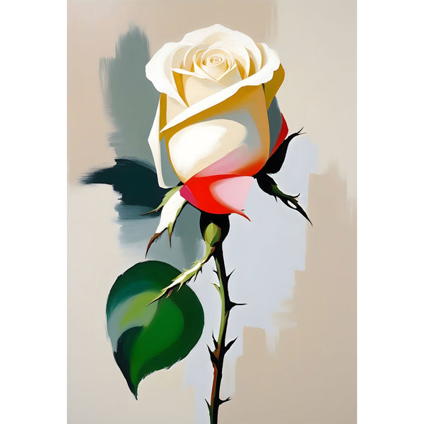 Abstract White Rose (Flower Collection)