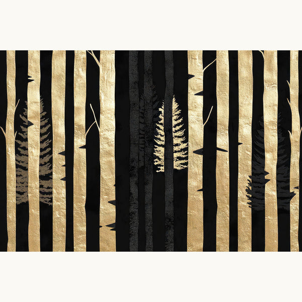 Abstract Golden Forest