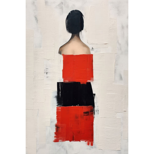 Abstract Woman in Red
