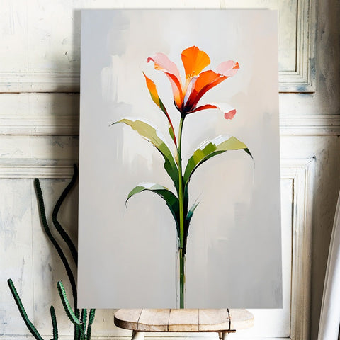 Abstract Style Flower – Contemporary Painting