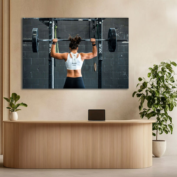 Woman and a Barbell
