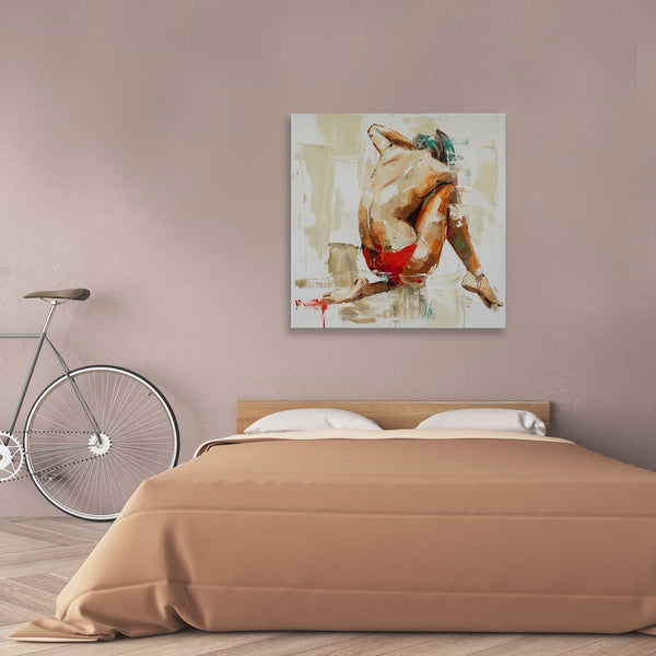 Sitting Figure, Watercolor