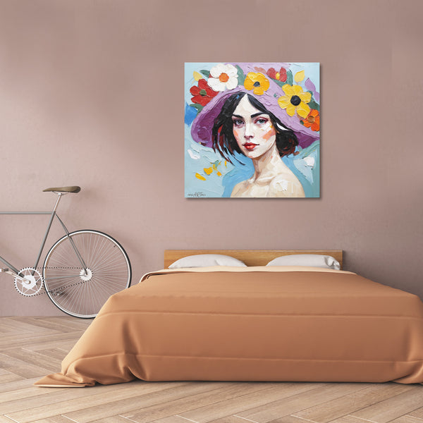 Robert Delaunay Inspired Woman Portrait